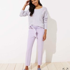 Slim tie waist pencil pant from Ann Taylor Loft.